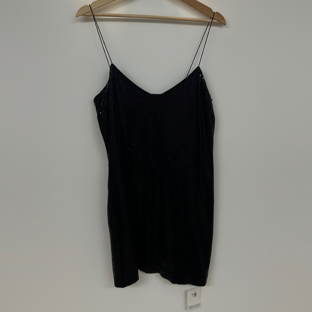 Black sequin TIBI minidress